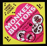 1967 Authentic Monkee Buttons 3.5" x 3.5" Advertisement