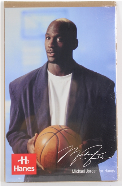 1990s Michael Jordan Chicago Bulls 11" x 17" Hanes Advertisement