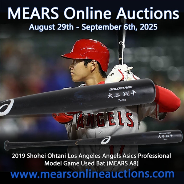 2019 Shohei Ohtani Los Angeles Angels Asics Professional Model Game Used Bat (MEARS A8)