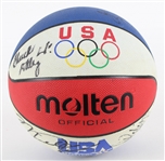 1992 USA Basketball Dream Team Multi Signed Red White & Blue Olympic Basketball w/ Michael Jordan, Charles Barkley, Scottie Pippen & More (JSA)