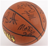1988-90 Los Angeles Lakers Multi Signed ONBA Stern Basketball w/ 7 Signatures Including Magic Johnson, James Worthy, Pat Riley & More (JSA)