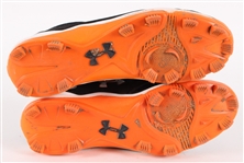 2012 Buster Posey San Francisco Giants Signed Under Armour Game Worn Cleats (MEARS LOA  & PSA/DNA) NL MVP & World Series Champions Season
