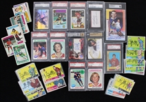 1970s-2010s Hockey Trading Card Collection - Lot of 500 w/ 12 Slabbed