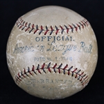 1928 Babe Ruth New York Yankees Signed OAL Barnard Fenway Park Game Used 40th Home Run Baseball (MEARS LOA / JT Sports / Original Owner Letter) *JSA Full Letter*
