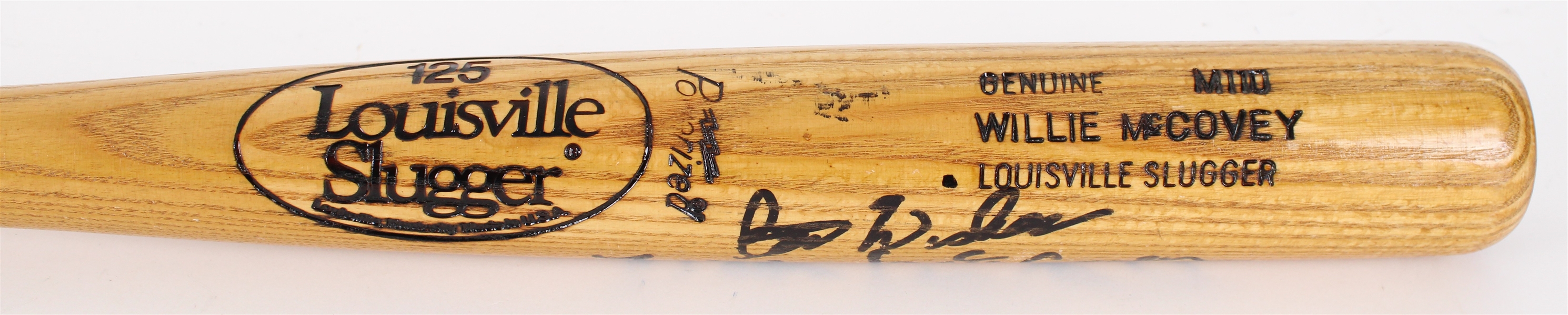 1980 Willie McCovey San Francisco Giants Signed Louisville Slugger Professional Model Bat (MEARS A6 / JSA) Final Season