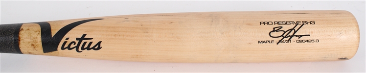 2025 Bryce Harper Philadelphia Phillies Victus Professional Model Game Used Bat (MEARS A10)