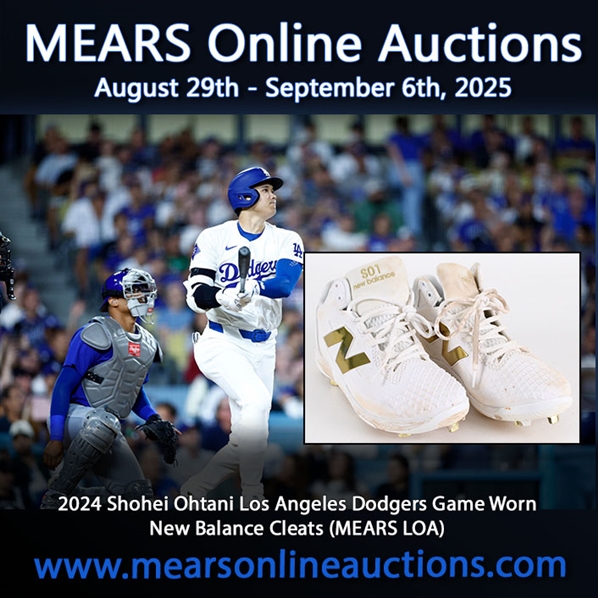 2024 Shohei Ohtani Los Angeles Dodgers Game Worn New Balance Cleats (MEARS LOA)