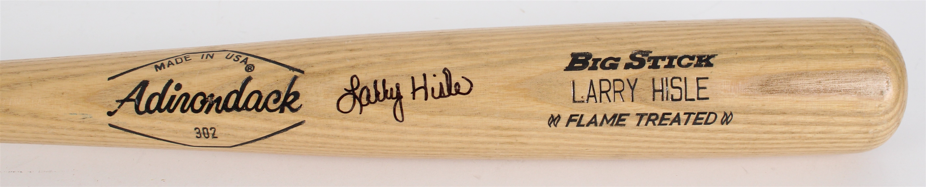 1978-79 Larry Hisle Milwaukee Brewers Signed Adirondack Professional Model Game Used Bat (MEARS LOA / JSA)