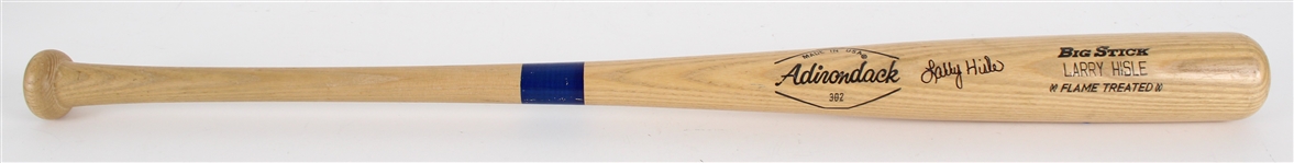 1978-79 Larry Hisle Milwaukee Brewers Signed Adirondack Professional Model Game Used Bat (MEARS LOA / JSA)