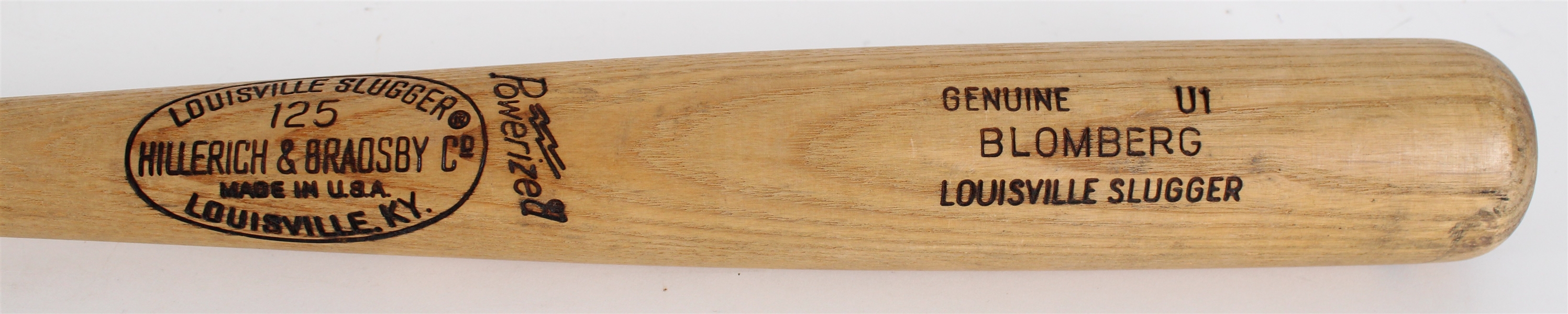 1978 Ron Blomberg Chicago White Sox H&B Louisville Slugger Professional Model Game Used Bat (MEARS LOA)