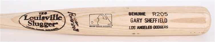 1999-2001 Gary Sheffield Los Angeles Dodgers Louisville Slugger Professional Model Game Used Bat (MEARS A7)