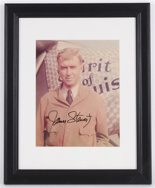 1908-1997 James Stewart Signed 13x16 Framed Photo *JSA*
