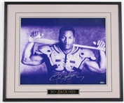 1987-90 Bo Jackson LA Raiders Signed 23x27 Framed Photo (JSA)