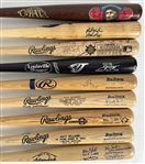 1980s-1990s Signed Baseball Bat Collection - Lot of 9 w/ Frank Thomas, Wade Boggs, Will Clark & More (JSA) 