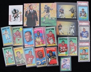 1960s-2020s Football Trading Card Collection - Lot of 300+ w/ Gale Sayers PSA Slabbed, Alan Ameche PSA Slabbed, Lawrence Taylor Signed, Eric Dickerson Rookie, Doug Williams Rookie & More