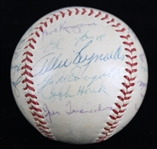 1953 World Series Champion New York Yankees Signed OAL Harridge Baseball w/ 28 Signatures Including Mickey Mantle, Yogi Berra, Ed Ford, Johnny Mize, Billy Martin, Phil Rizzuto & More *JSA*