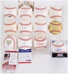 1970s-2000s MLB Collection w/ Stan Musial 16x20 Signed Framed Print, Signed Baseballs, Trading Cards & more (Lot of 40+) 