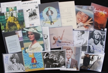 1960s-2010s Celebrity Signed 8x10 Photos w/ Joan Crawford, Drew Barrymore & more (Lot of 45+)