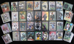 1970's-2010's Rookie Football Trading Card Collection - Lot of 175 w/ Michael Vick, Herschel Walker, Kurt Warner, Reggie White, Ricky Williams, Charles Woodson, Steve Young & More