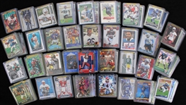 1980s-2010s Rookie Football Trading Card Collection - Lot of 600+ w/ Troy Aikman, Drew Brees, Eric Dickerson, Brett Favre, Larry Fitzgerald, Doug Flutie & More