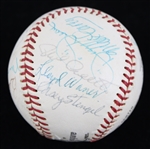 1951-69 Jackie Robinson, Bob Feller, Lou Boudreau Cleveland Indians & More Signed Giles ONL Spaulding Baseball (JSA)