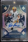 2019 Brett Favre Green Bay Packers Autographed Rookies and Stars Crusade Trading Card No. CR-BF 3/3