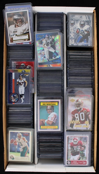 1980s-2010s Football Trading Card Collection - Lot of 600+