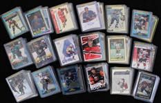 1970s-2010s Hockey Trading Card Collection - Lot of 600+ w/ Rookie Cards, Signed Cards, Jersey Relic Insert Cards & More