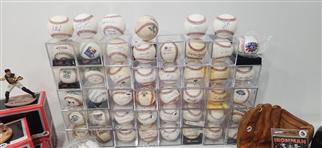 1960's-Present Signed Baseballs, Caps, Jerseys, Programs, Cards and more(Lot of 130+)