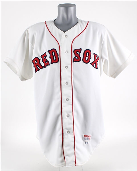 1986 Jim Rice Boston Red Sox Signed Professional Model Home Jersey (MEARS LOA / JSA)