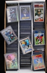 1980s-2010s Football Trading Card Collection - Lot of 550+