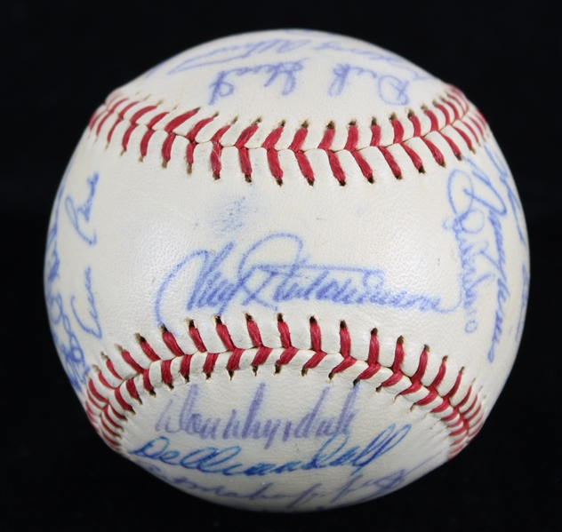 1962 National League All Stars Team Signed ONL Giles Baseball w/ 25 Signatures Including Roberto Clemente, Hank Aaron, Willie Mays & More (JSA)
