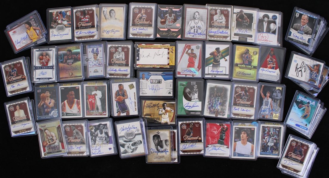 1910s-2010s Basketball Boxing Olympics Racing Trading Card Collection - Lot of 550+ with Majority Signed