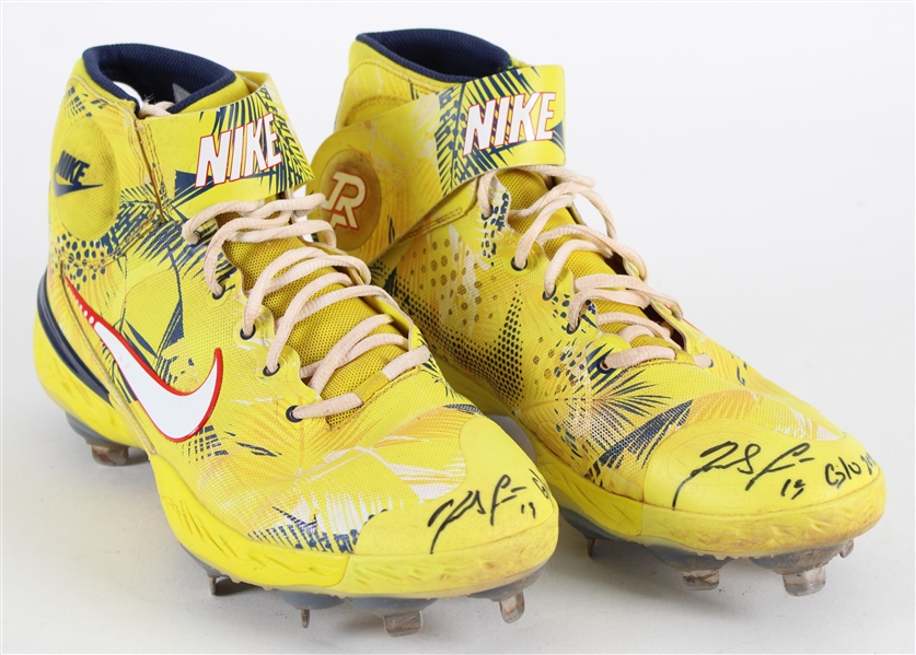 2022 Ronald Acuna Jr. Atlanta Braves Signed Nike Game Worn Cleats (MEARS LOA / JSA)