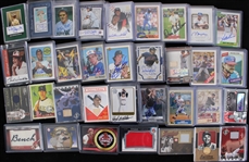 1970's-2010's Signed & Game Used Relic Baseball Trading Cards - Lot of 325+