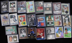 1970's-2010's Signed & Game Used Relic Baseball Trading Cards - Lot of 325+