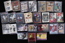1970's-2010's Signed & Game Used Relic Baseball Trading Cards - Lot of 325+