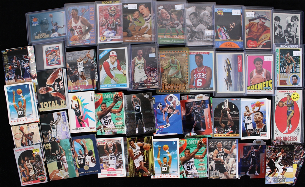 1990s-2010s Basketball Football Hockey Wrestling Desert Storm Trading Cards - Lot of 700+