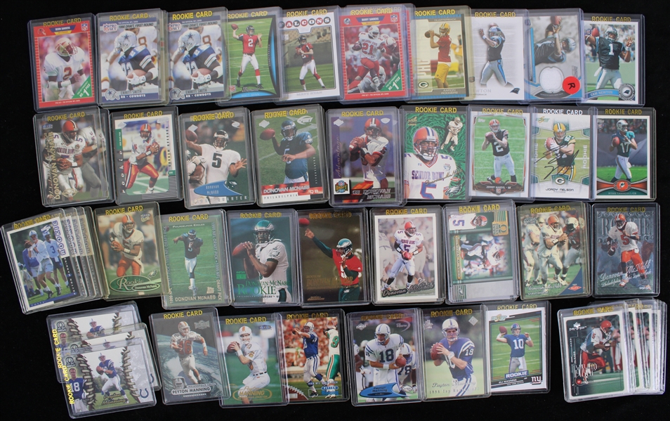 1970s-2010s Rookie Football Trading Card Collection - Lot of 550+