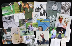 1970s-2000s Golf Signed Photo Collection - Lot of 60+