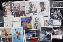 1970's-2000's Signed Basketball Photo Collection - Lot of 50+