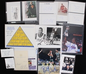 1970's-2000's Signed Basketball Photo Collection - Lot of 50+