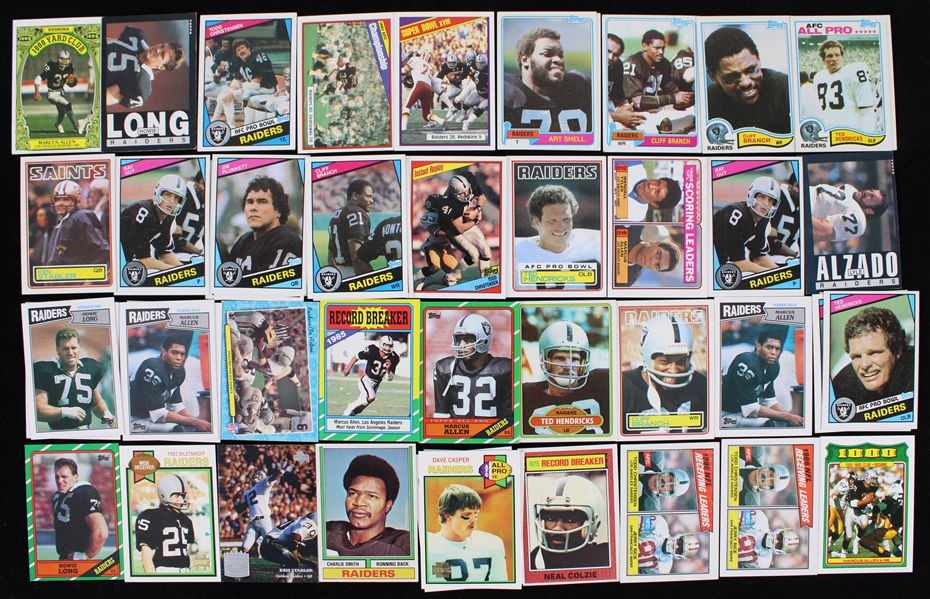 1981-2005 LA Raiders Semi-Stars (Lot of 95)