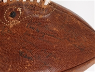 1929 Notre Dame Fighting Irish National Champions Multi Signed Lowe & Campbell Football w/ Head Coach Knute Rockne & More (MEARS LOA / Full JSA Letter)