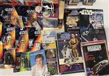 1980s-2002 Star Wars Collection w/ Figures, Books, Calendars & more (Lot of 100+)