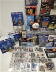 1960s-2000s Baseball, Football, Basketball Framed Photos, Bats, Starting Line Ups & more (Lot of 150+)