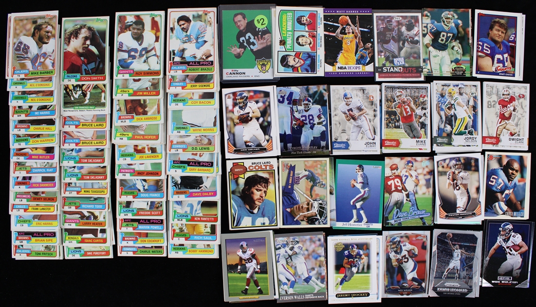 1980s-2000s Football Trading Card Collection - Lot of 2,000+