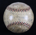 1927 (September 26) St. Louis Cardinals Cincinnati Reds Multi Signed ONL Heydler Game Used Baseball w/ Frank Frisch, Jim Bottomley, Jesse Haines & More (MEARS LOA/Full JSA Letter/Haines Collection)