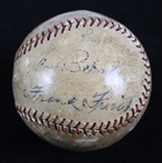 1927 (September 26) St. Louis Cardinals Cincinnati Reds Multi Signed ONL Heydler Game Used Baseball w/ Frank Frisch, Jim Bottomley, Jesse Haines & More (MEARS LOA/Full JSA Letter/Haines Collection)