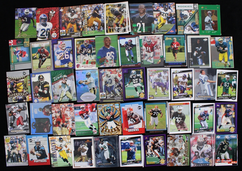 1990s-2000s Rookie Football Trading Card Collection - Lot of 300+